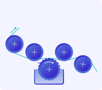 キスリバースグラビアの塗工イメージ